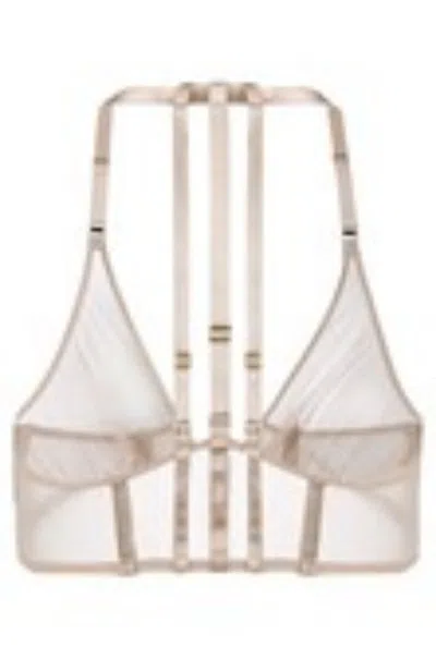 Atelier Bordelle Nude Beige Multi-strap Adjustable Bra Underwear Beige
