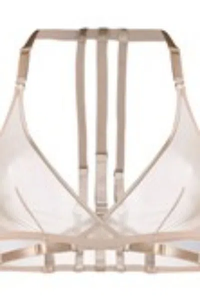 Atelier Bordelle Nude Beige Multi-strap Adjustable Bra Underwear Beige