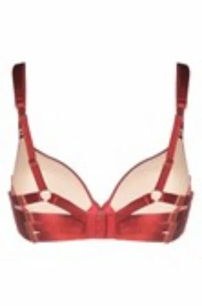 Atelier Bordelle Red Satin-effect Bra Underwear Red