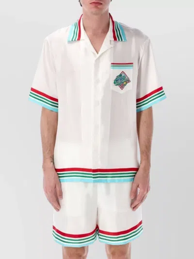 Casablanca Casa Way World Series Shirt In White