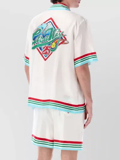 Casablanca Casa Way World Series Shirt In White