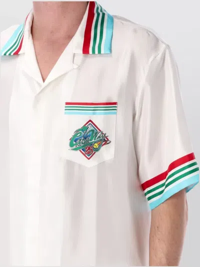Casablanca Casa Way World Series Shirt In White