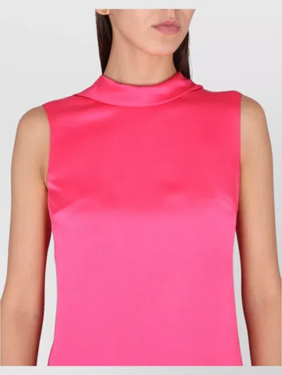 Versace Cow Long Dress In Pink