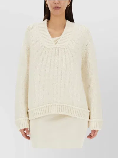 Tom Ford White Alpaca Leather Sweatshirt