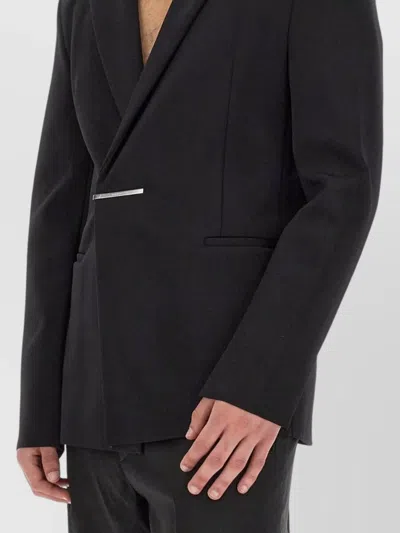 Givenchy Slim Fit Single-breasted Knit Jacket In Black