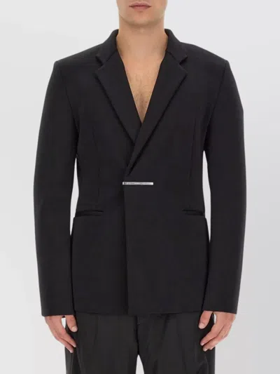 Givenchy Slim Fit Single-breasted Knit Jacket In Black