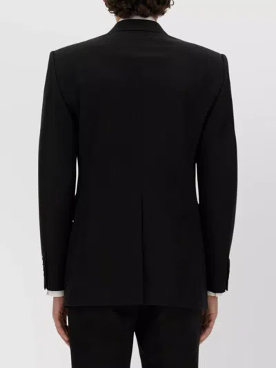 Alexander Mcqueen Double-breasted Jacket In Black