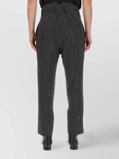 Vivienne Westwood Cropped Trousers Pinstripe Pattern