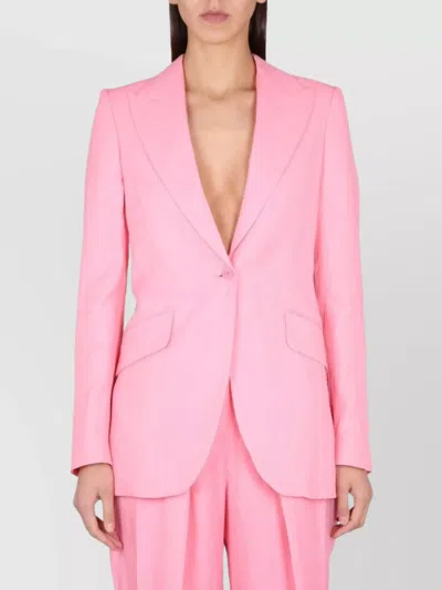 Stella Mccartney Viscose And Linen Single-breasted Blazer
