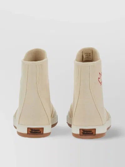 Vivienne Westwood Canvas High Top Sneaker In Neutral