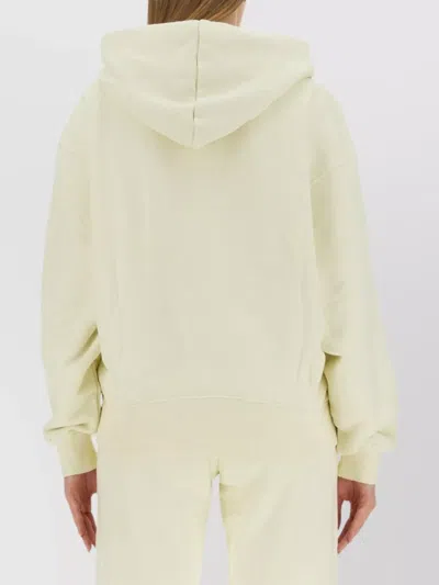 Off-white Logo Hooded Sweatshirt Front Pocket In Gray
