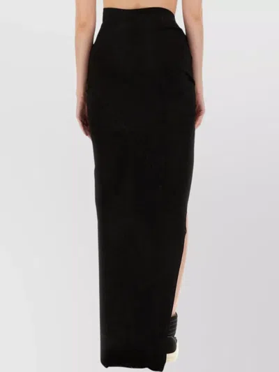 Rick Owens Drkshdw Drkshdw By Rick Owens "edfu" Asymmetrical Mini Skirt – Black