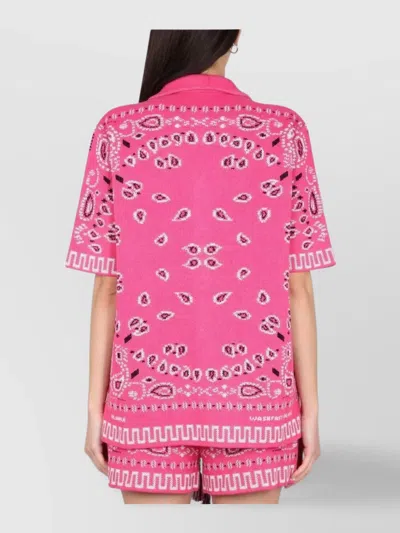 Alanui Bandana Print Shirt With Classic Collar