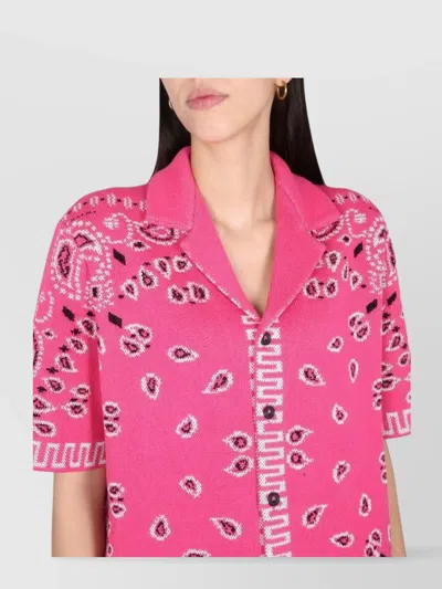 Alanui Bandana Print Shirt With Classic Collar