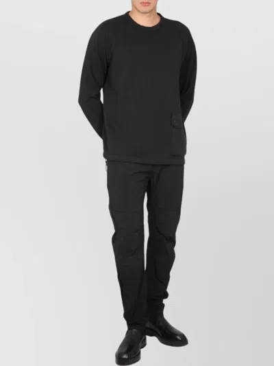 Ten C Crew Neck Cotton Sweatshirt With Front Pocket