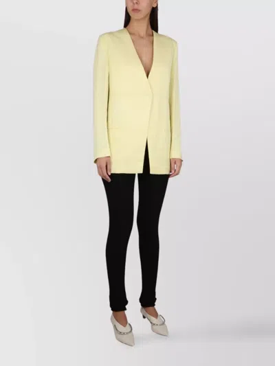 Jil Sander V-neck Jacket With Concealed Closure