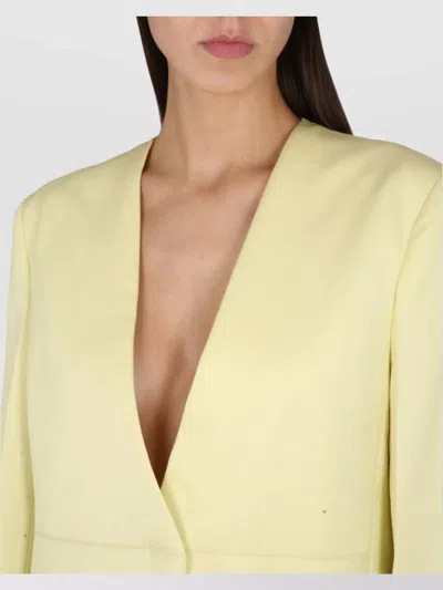Jil Sander V-neck Jacket With Concealed Closure
