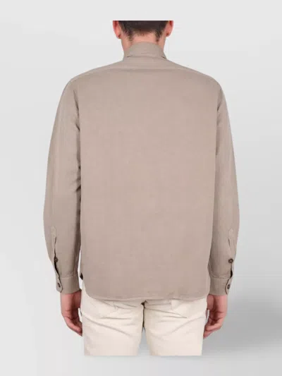 Fay Shirt With Button-down Collar And Pockets