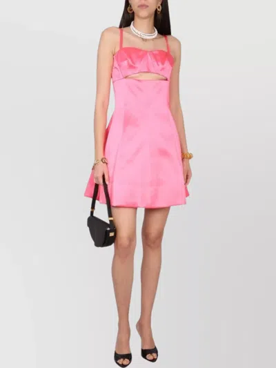 Patou Dress With Cut-out Details In Pink