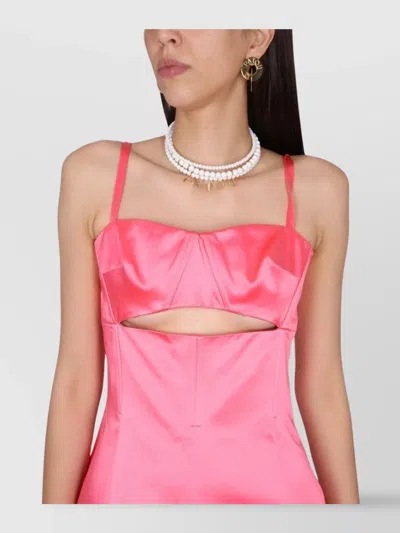 Patou Dress With Cut-out Details In Pink