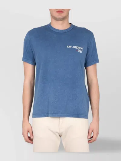 Fay Crewneck T-shirt Graphic Print