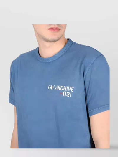 Fay Crewneck T-shirt Graphic Print