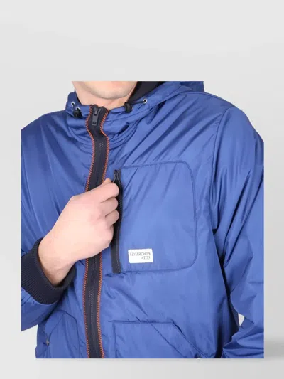 Fay Men Bomber Jacket With Logo In Multi