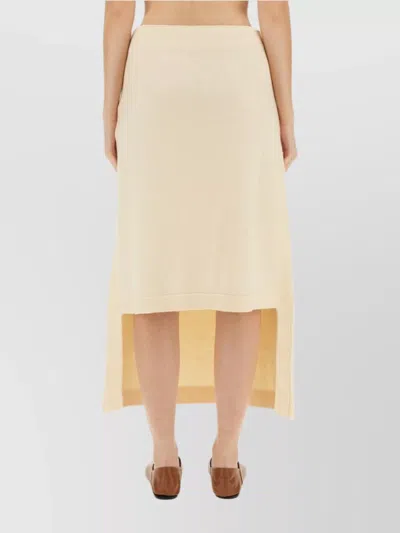 Jil Sander Boiled Wool Midi Skirt