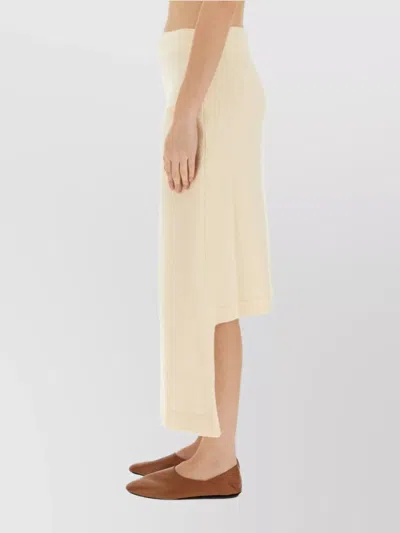 Jil Sander Boiled Wool Midi Skirt