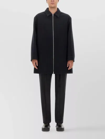 Jil Sander Straight Plain Jacket In Black