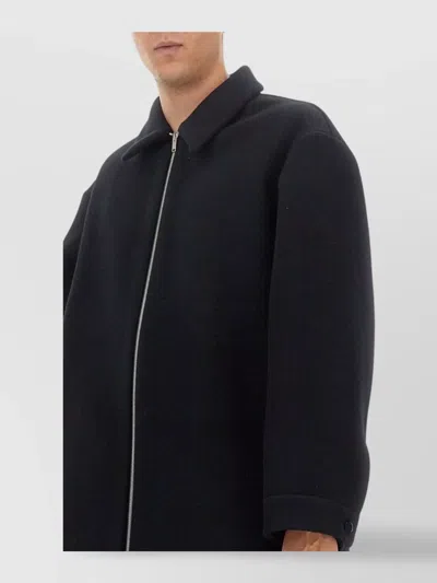 Jil Sander Straight Plain Jacket In Black