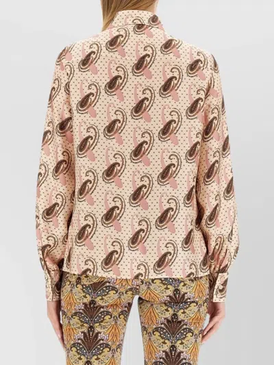 Etro Paisley Print Silk Shirt In Multicolour