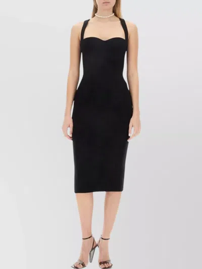 Philosophy Di Lorenzo Serafini Midi Dress In Black