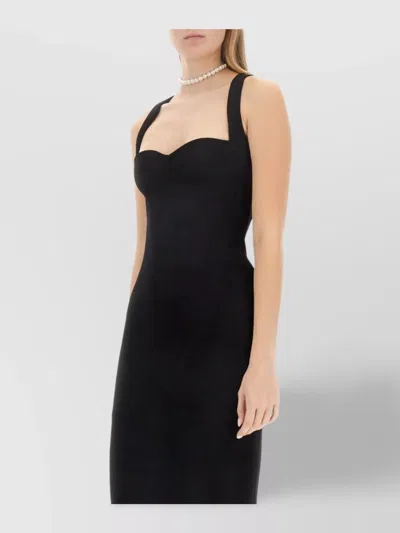 Philosophy Di Lorenzo Serafini Midi Dress In Black