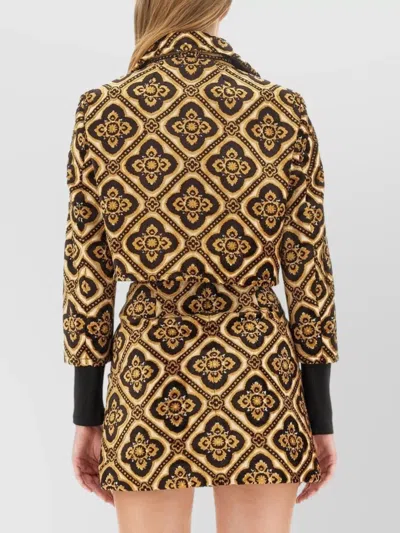 Etro Cropped Jacket In Multi
