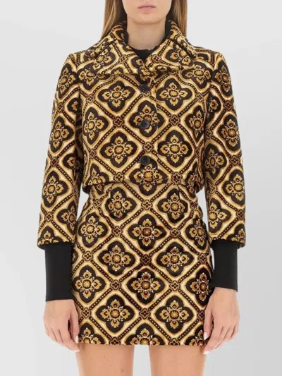 Etro Cropped Jacket In Multi