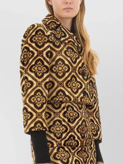 Etro Cropped Jacket In Multi