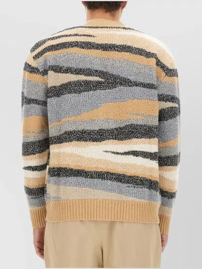 Missoni Wool Cardigan In Multicolor