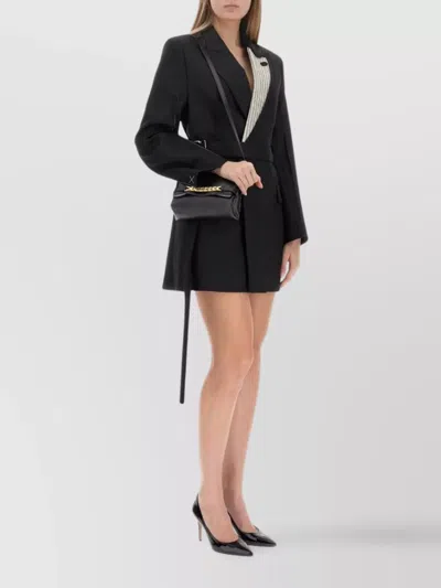 Victoria Beckham Double-breasted Tailored Minidress In Black