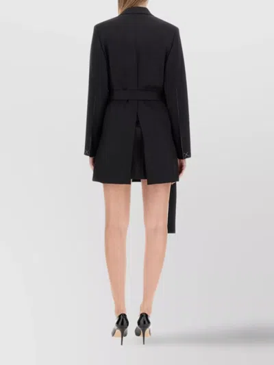 Victoria Beckham Double-breasted Tailored Minidress In Black