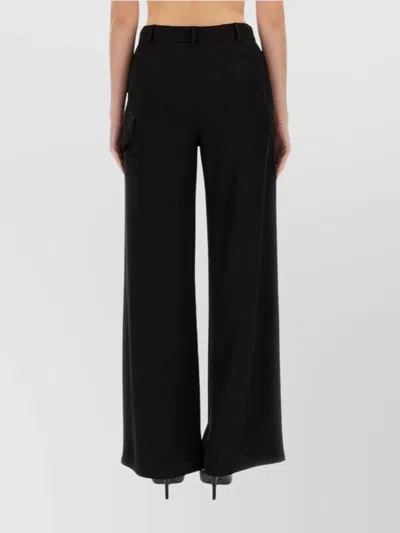 Moschino Jeans Wide Leg Pants In Black