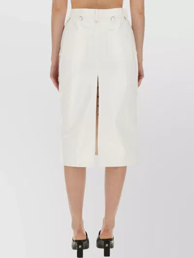 Courrèges Courreges Skirt With Buttons In White