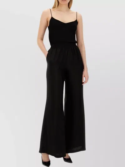 Fabiana Filippi Wide-leg Trousers With Tailored Fit In Black