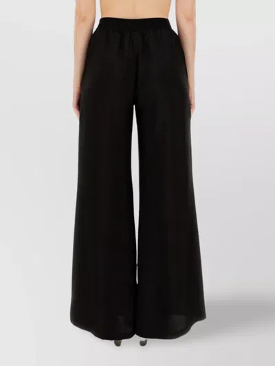 Fabiana Filippi Wide-leg Trousers With Tailored Fit In Black