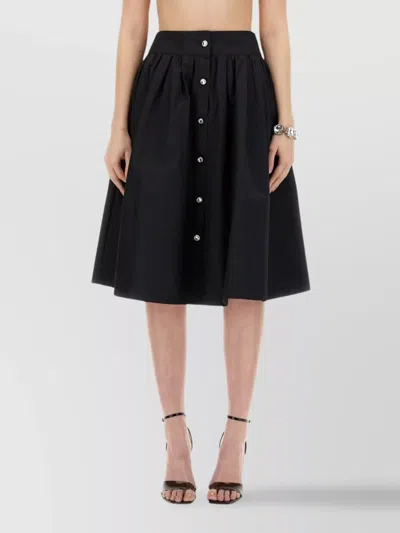 Moschino Midi Skirt In Black