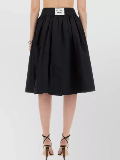 Moschino Midi Skirt In Black