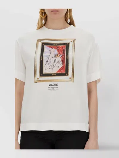 Moschino Couture Enver Satin Blouse Still Life With Heart