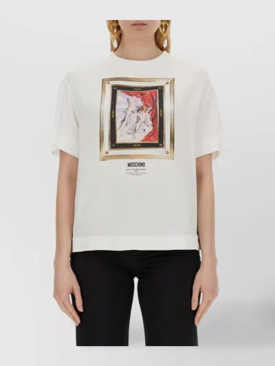 Moschino Couture Enver Satin Blouse Still Life With Heart