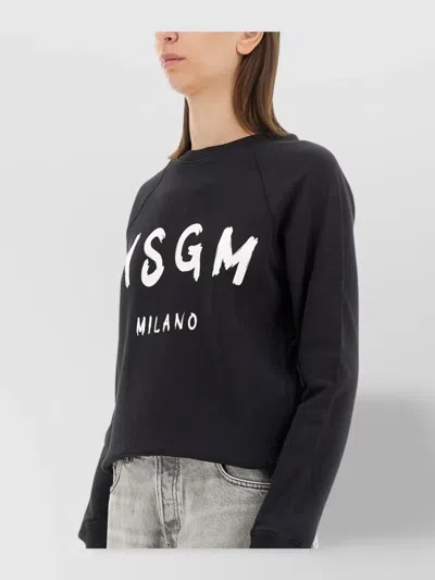 Msgm Relaxed-fit Sweatshirt With Raglan Sleeves