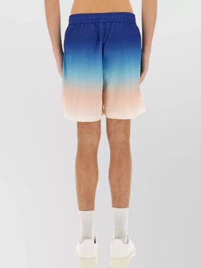 Casablanca Gradient Football Shorts In Blue